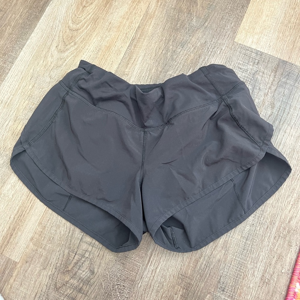 Black Lululemon shorts. Size 4! Worn only a few times. Excellent condition